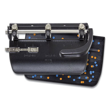 Officemate 32-sheet Heavy-duty Two-three-hole Punch With Lever Handle, 9-32" Holes, Black freeshipping - TVN Wholesale